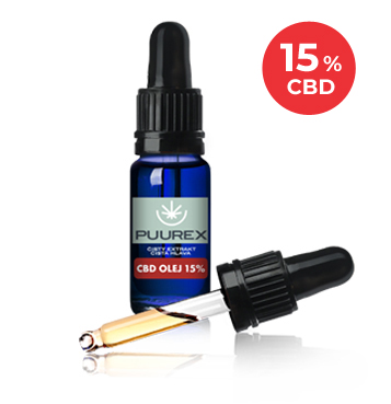 PUUREX CBD olej 15% 10ml